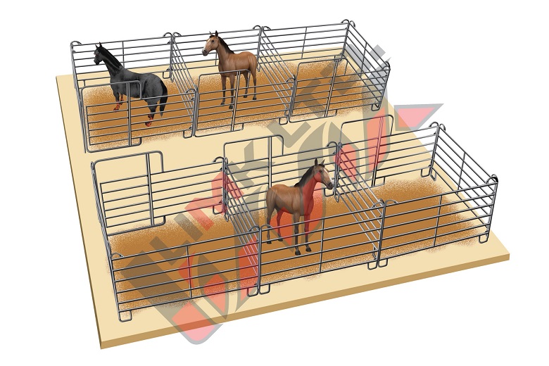 2 x 3-Unit Stall Row HB 6